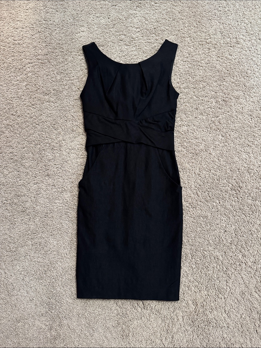 Short Fitted Black Dress - Size 5/6